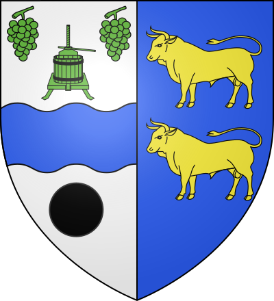Blason de la commune Allas-les-Mines