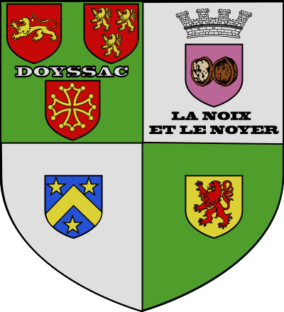 Blason de la commune Doissat