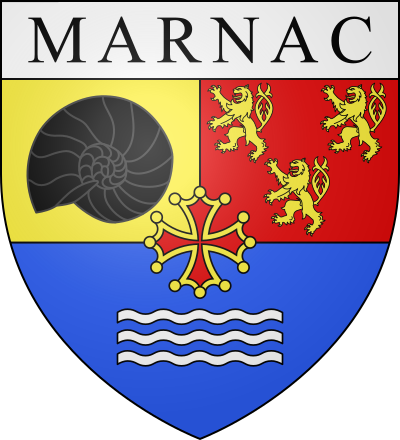 Blason de la commune Marnac