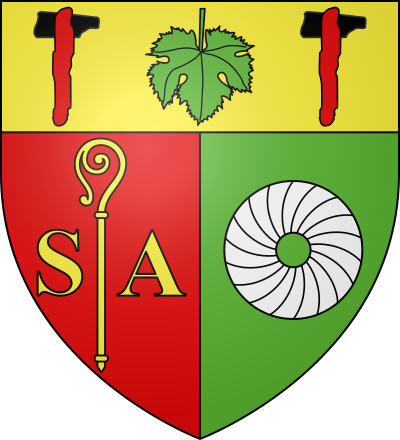 Blason de la commune Saint-Aubin-de-Lanquais