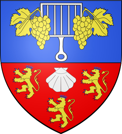 Blason de la commune Saint-Laurent-des-Vignes