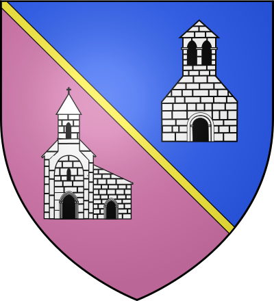 Blason de la commune Savignac-les-Églises