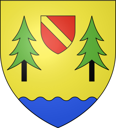 Blason de la commune Frasne