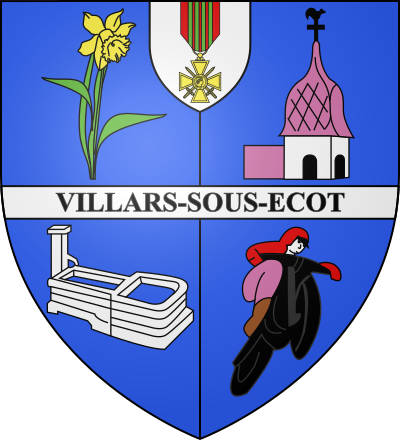 Blason de la commune Villars-sous-Écot