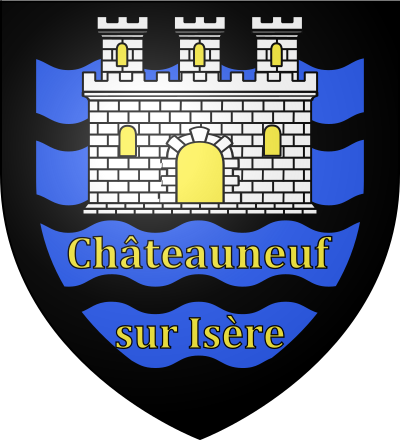 Blason de la commune Châteauneuf-sur-Isère