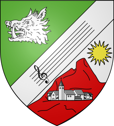 Blason de la commune Peyrus