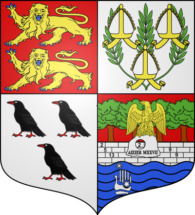 Blason de la commune Aizier