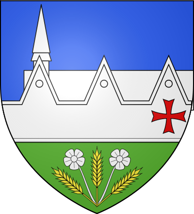 Blason de la commune Crosville-la-Vieille