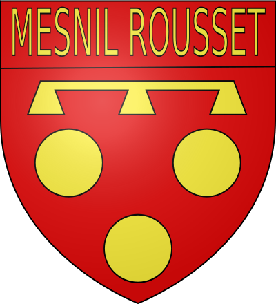 Blason de la commune Mesnil-Rousset