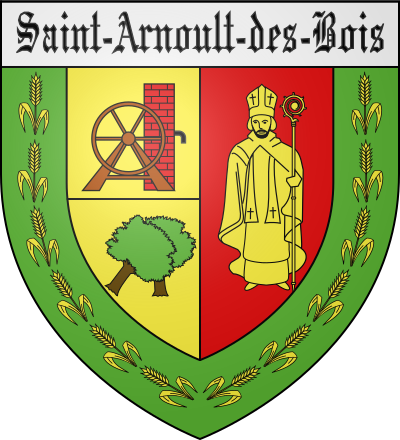 Blason de la commune Saint-Arnoult-des-Bois