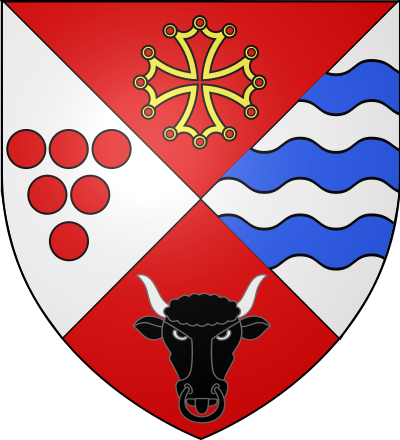 Blason de la commune Aubord