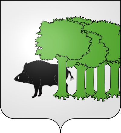 Blason de la commune Brouzet-lès-Quissac