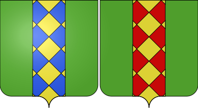 Blason de la commune Castelnau-Valence