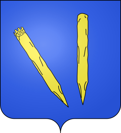 Blason de la commune Lézan