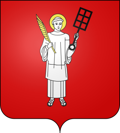 Blason de la commune Saint-Laurent-le-Minier