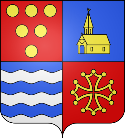 Blason de la commune Saint-Paul-les-Fonts