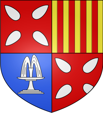 Blason de la commune Arnaud-Guilhem