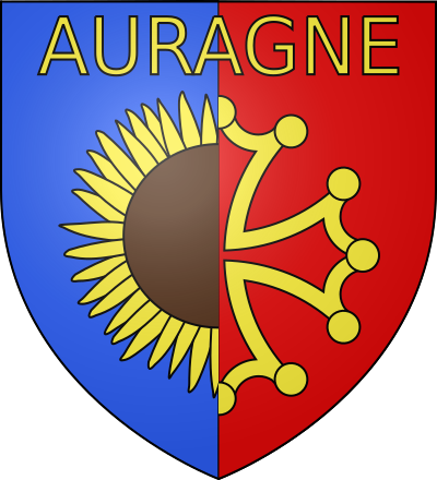 Blason de la commune Auragne