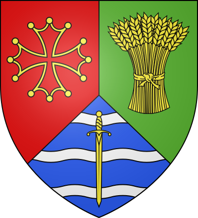 Blason de la commune Bax