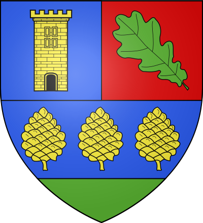 Blason de la commune Pins-Justaret