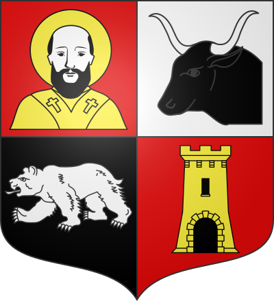 Blason de la commune Saint-Aventin