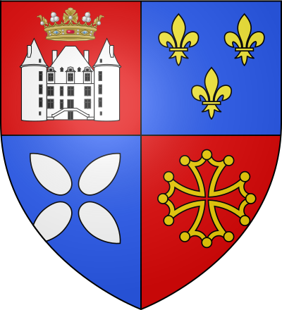 Blason de la commune Saint-Élix-le-Château