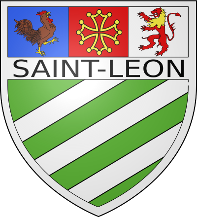 Blason de la commune Saint-Léon