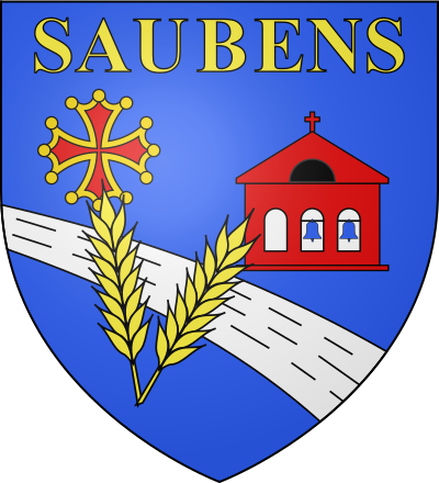 Blason de la commune Saubens
