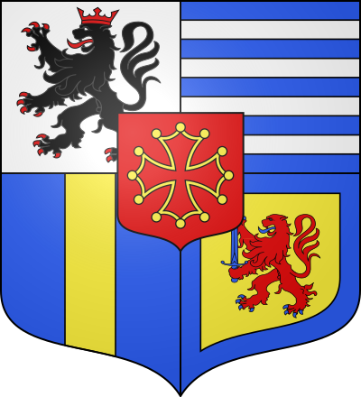 Blason de la commune Castillon-Savès