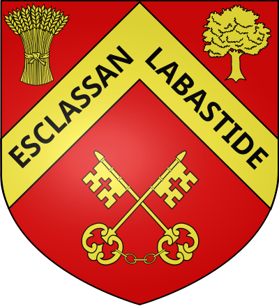 Blason de la commune Esclassan-Labastide