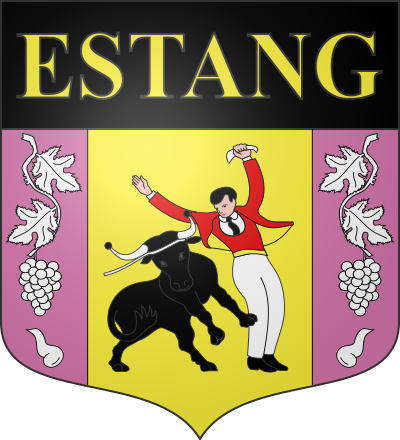 Blason de la commune Estang