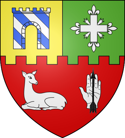 Blason de la commune Peyrusse-Massas
