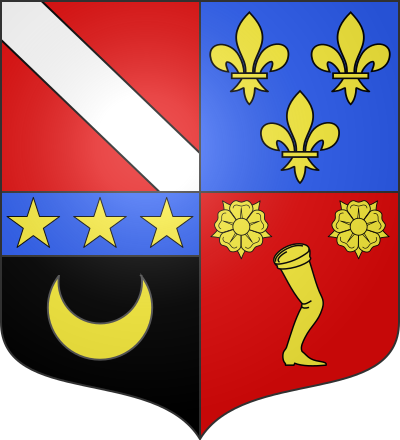 Blason de la commune Caux