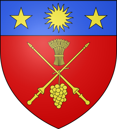 Blason de la commune Lansargues
