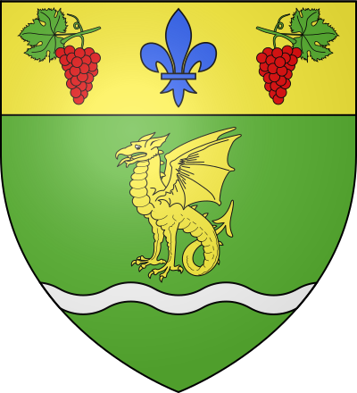 Blason de la commune Prades-sur-Vernazobre