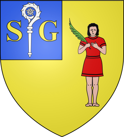 Blason de la commune Saint-Geniès-des-Mourgues