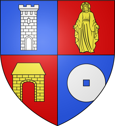Blason de la commune Saint-Privat