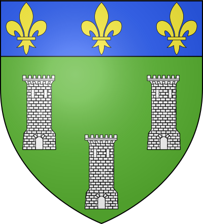 Blason de la commune Châtillon-sur-Indre