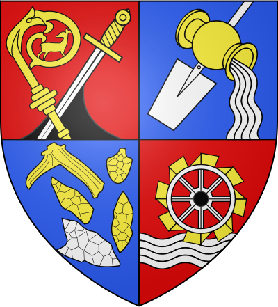 Blason de la commune Bossay-sur-Claise