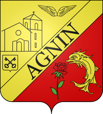 Blason de la commune Agnin