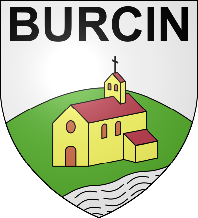 Blason de la commune Burcin