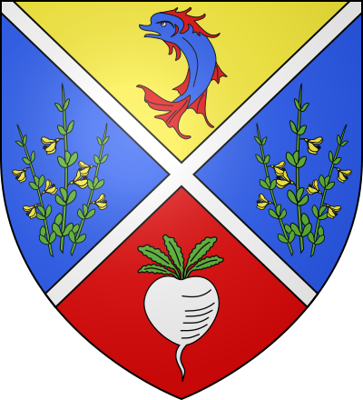 Blason de la commune Flachères
