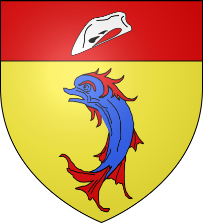 Blason de la commune Pierre-Châtel
