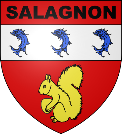 Blason de la commune Salagnon