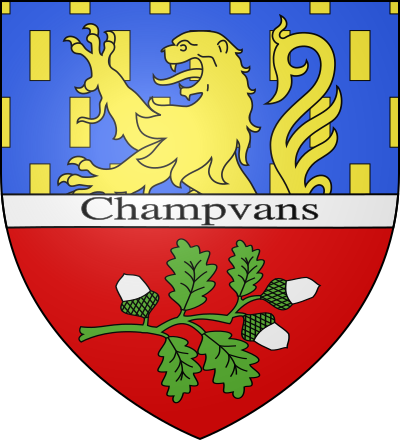 Blason de la commune Champvans