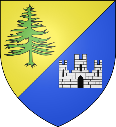 Blason de la commune Châtel-de-Joux