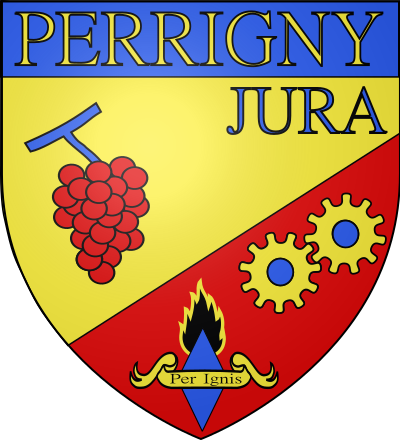 Blason de la commune Perrigny