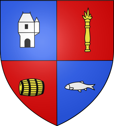 Blason de la commune Chémery