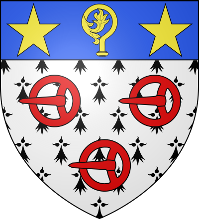 Blason de la commune Ouzouer-le-Doyen