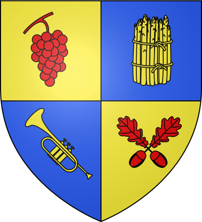 Blason de la commune Saint-Claude-de-Diray